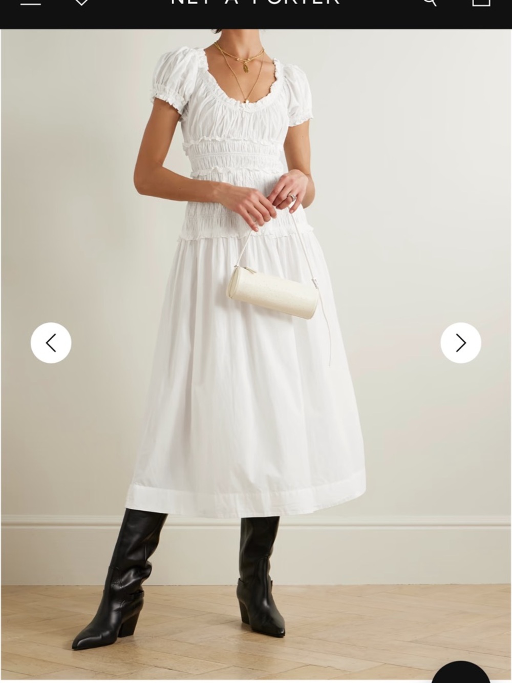 Down Leanne white dress size M